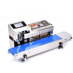 Máy hàn miệng túi liên tục tích hợp máy in phun date FR-1600 (inox)