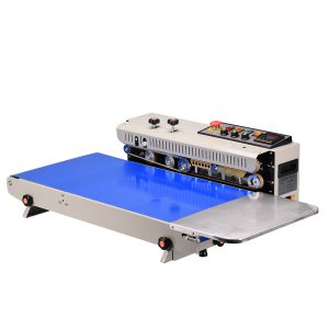 Máy hàn miệng túi liên tục tích hợp in date con lăn mực, băng tả 40 cm FR-1000W