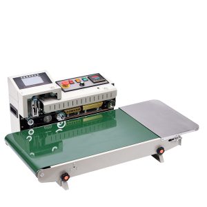 Máy hàn miệng túi tích hợp máy in phun date, băng tải 40 cm FR-1600W